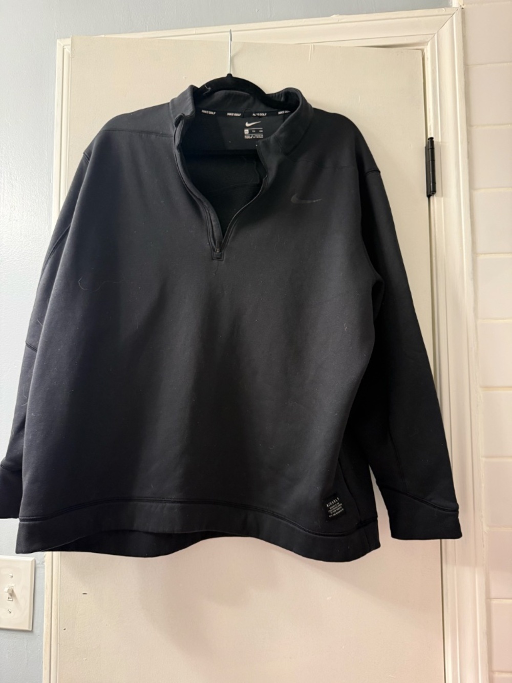 Nike Golf Black 1/4-Zip Pullover Sweatshirt – Size XXL